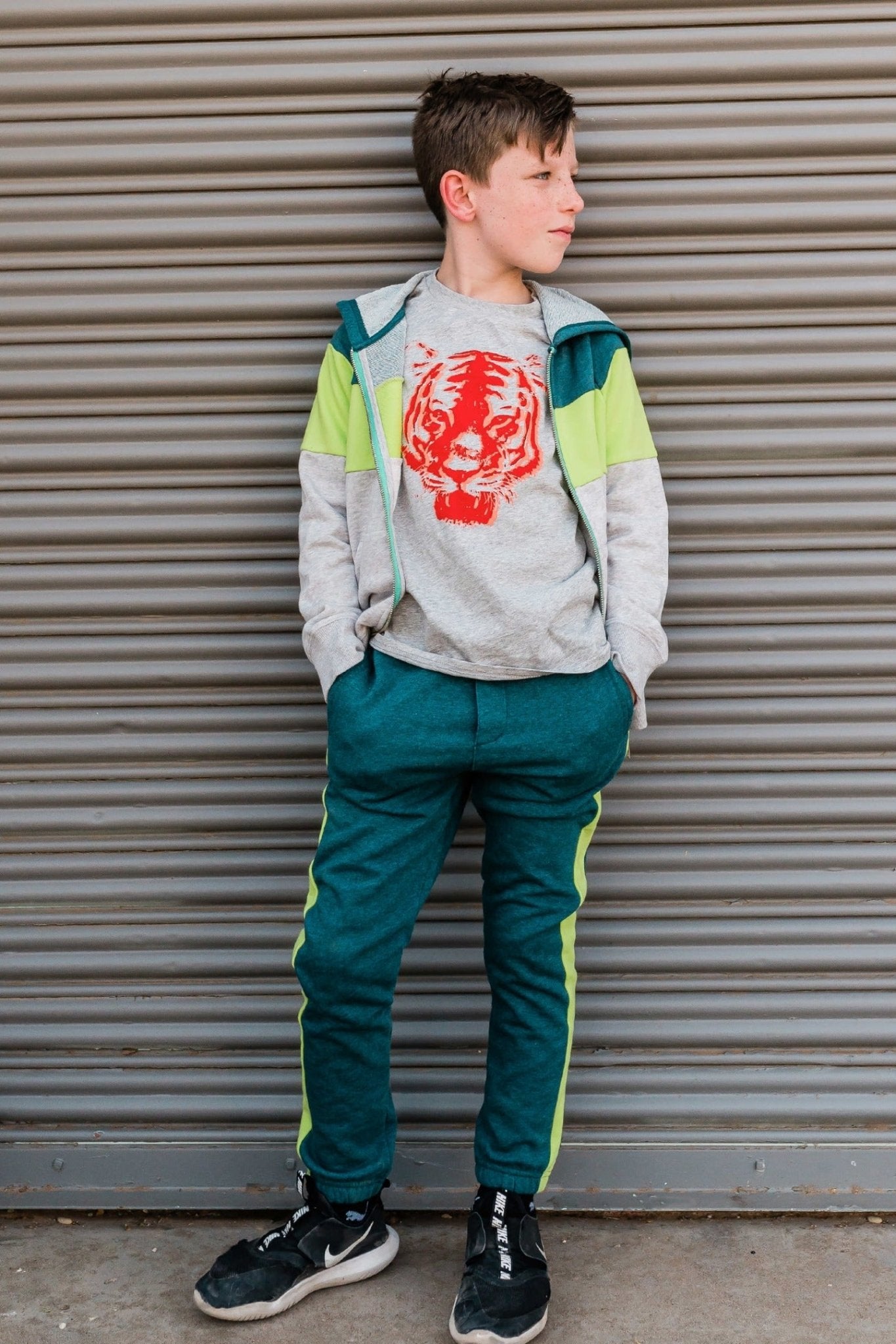 Colorblock Full Zip SweatshirtTOPSRockets of Awesome