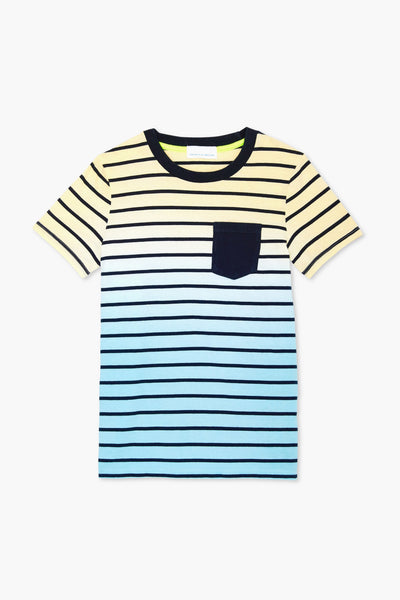 Dip Dye Striped Tee